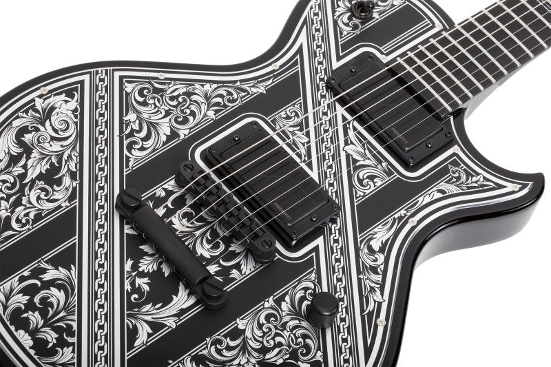 Schecter - Solo-II Pryzm Palladium Electric Guitar, Gloss Black #921-SHC