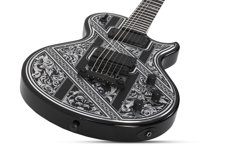 Schecter - Solo-II Pryzm Palladium Electric Guitar, Gloss Black #921-SHC