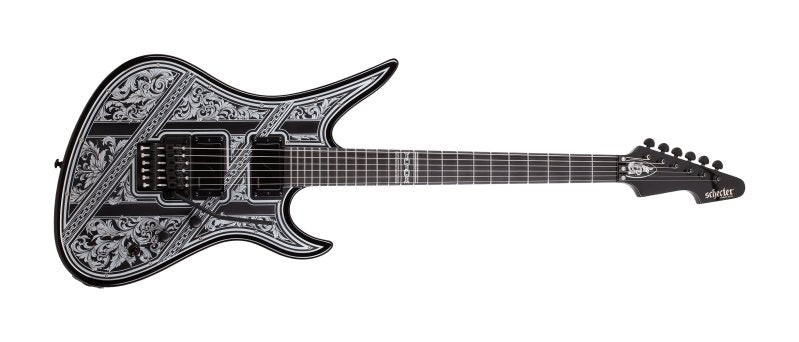 Schecter - Avenger FR Pryzm Palladium Electric Guitar, Gloss Black #922-SHC