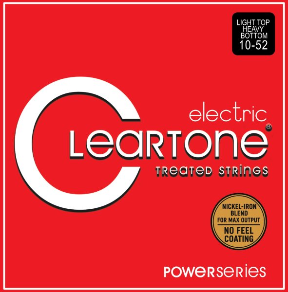 Cleartone - Power Series Treated Electric Guitar Strings. Light Heavy (10-52) #9820