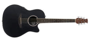 Applause - CS Steel String Acoustic / Electric Guitar, Black Satin #AB24-5S