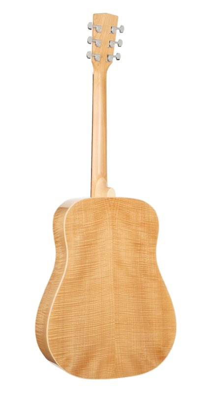 Cort - Cort AD-FM Dread Flamed Maple Natural Gloss Acoustic Guitar #AD-FM-NAT