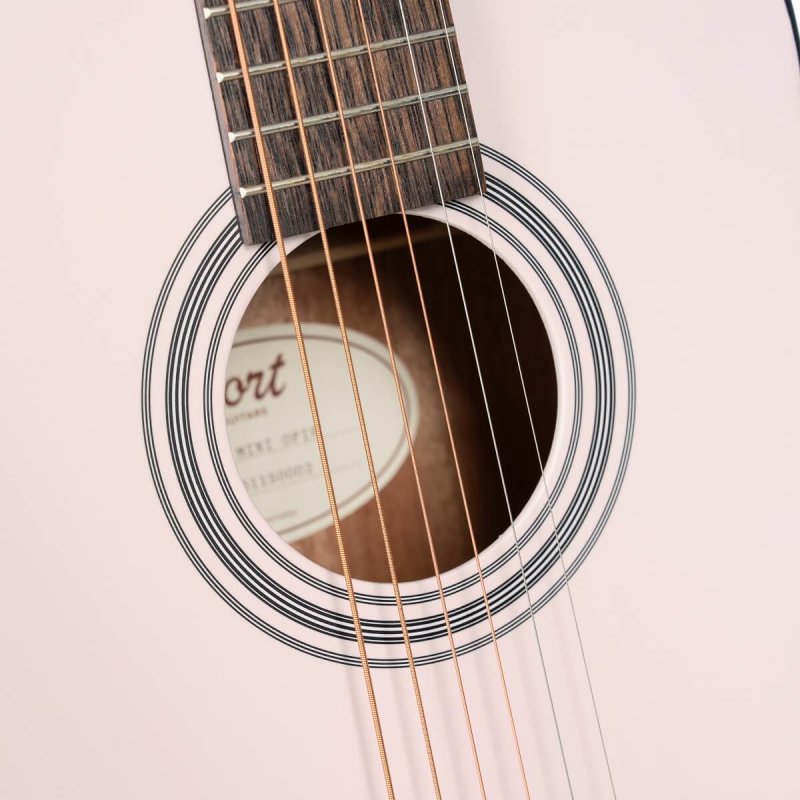 Cort - 3/4 Earth Mini Acoustic Guitar With Gig Bag, Open Pore Ivory #AD-MINI-BAG-OPIV