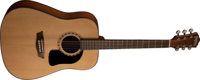 Washburn - Apprentice 5 Series Dreadnought Acoustic Guitar w/ Hard Case, Natural #AD5K-A