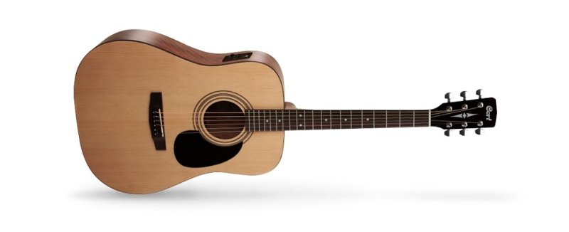 Cort - Standard Series Spruce Top Acoustic / Electric Guitar, Open Pore #AD810E-OP