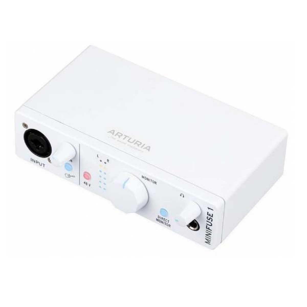 Arturia - MiniFuse 1 Compact USB Audio Interface - White Angle
