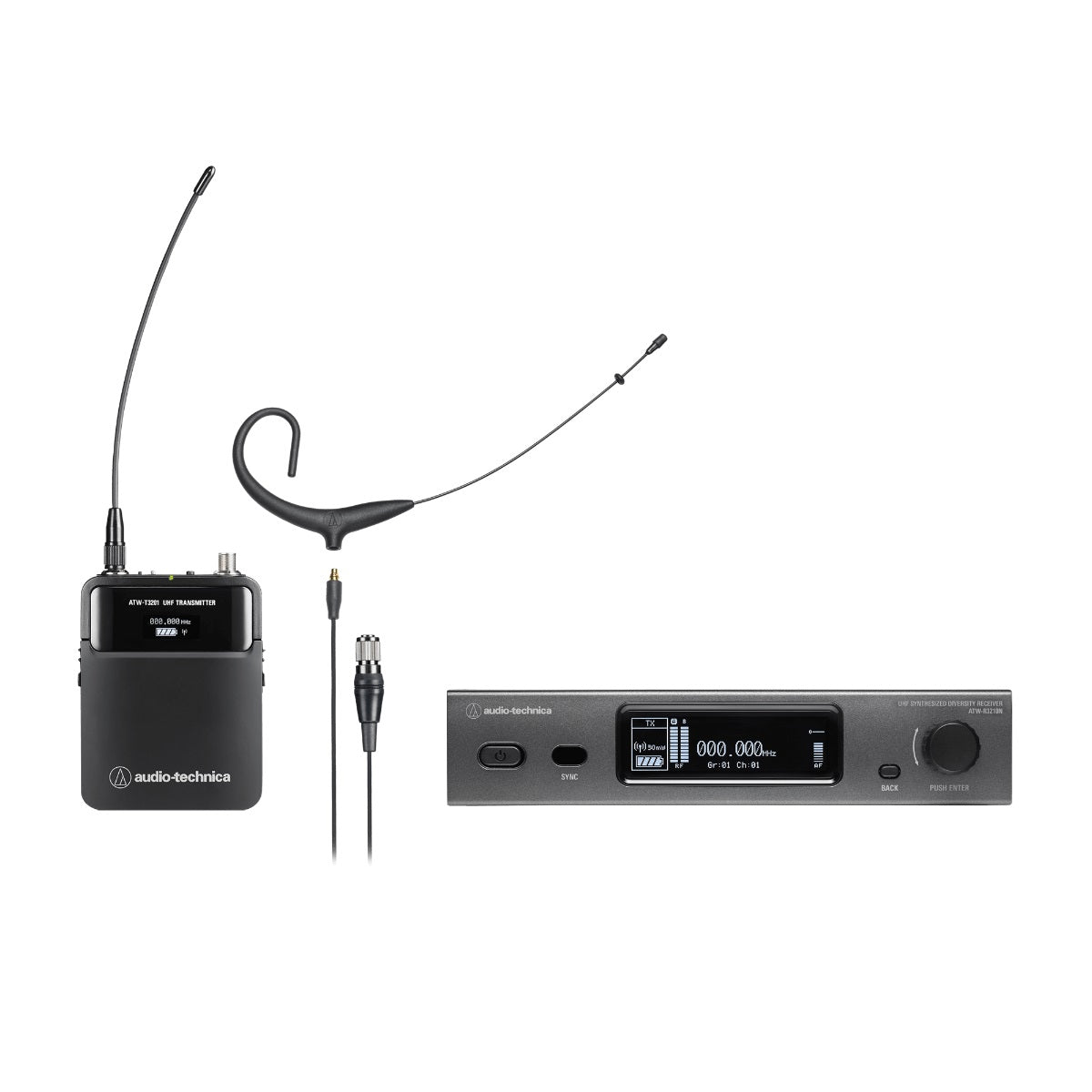 Audio-Technica - ATW-3211N892X 3000 Series Wireless Headworn Microphone System (Network-Enabled)
