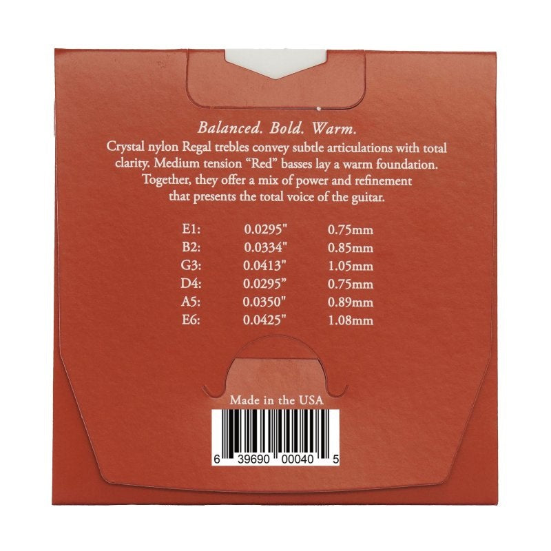Augustine - Regal Red Medium Tension Classical String #AR-RD