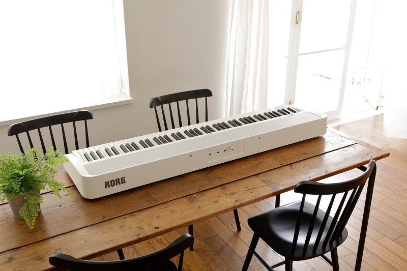 Korg - 88-Key Digital Piano With Audio & MIDI USB, White #B2PLUSWH