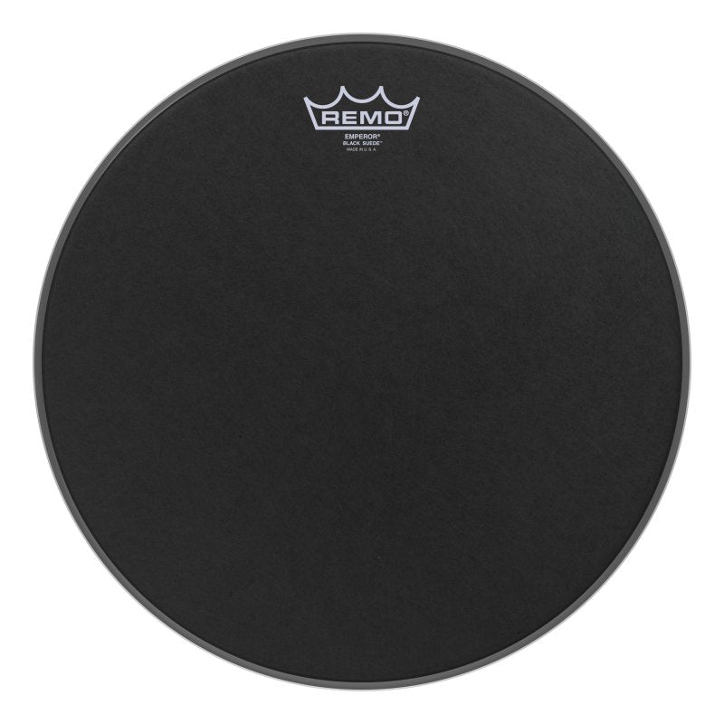 Remo - 14" Emperor Black Suede Drum head #BE-0814-ES