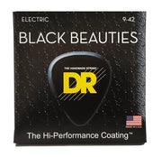 DR - Black Beauties Coated Electric Guitar Strings, Light (9-42) #BKE-9