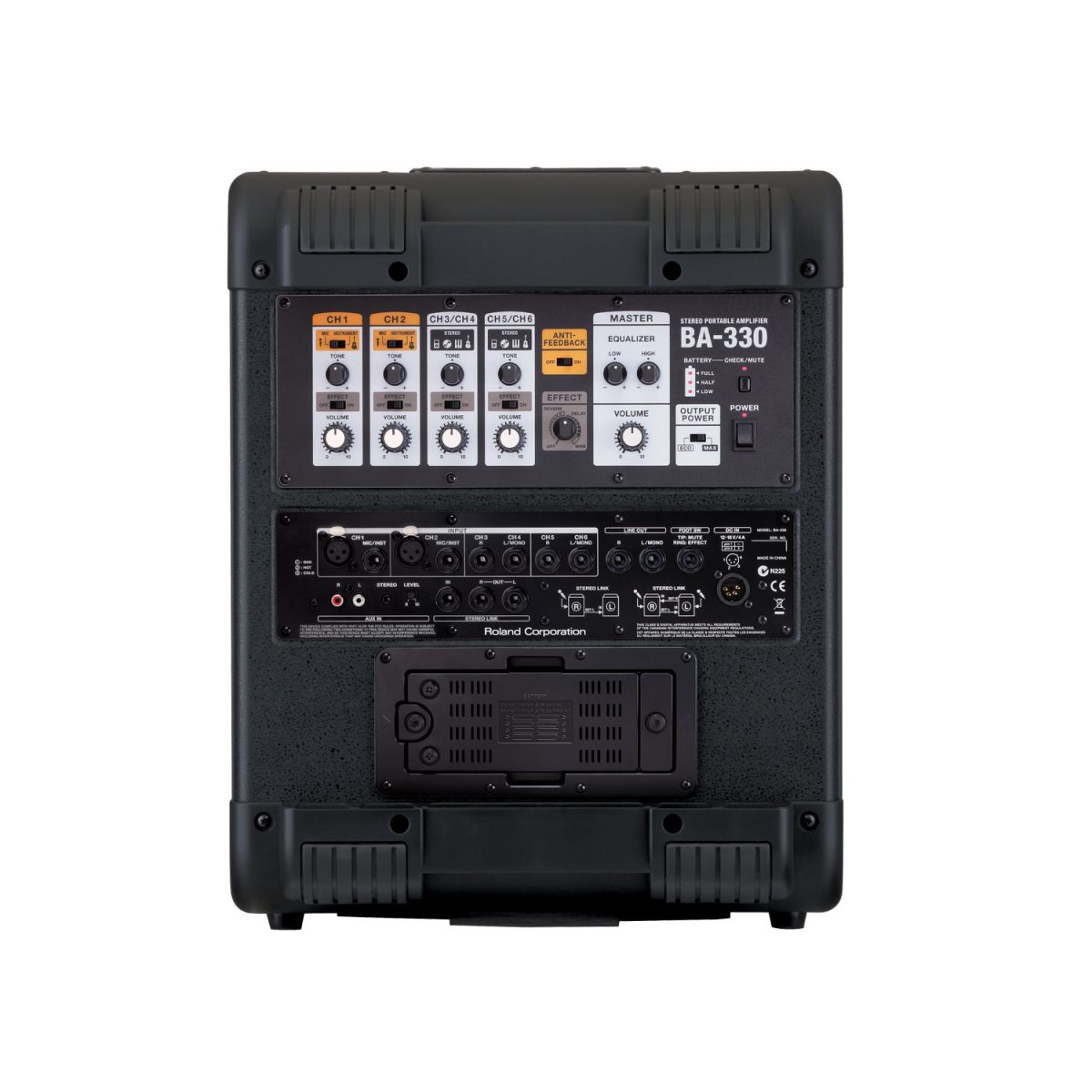 Boss - BA-330 Stereo Portable Amplifier Back