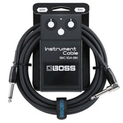 Boss - 10' Black Right-Angled Instrument Cable #BIC-10A-BK