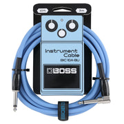 Boss - 10' Blue Right-Angle Instrument Cable #BIC-10A-BU