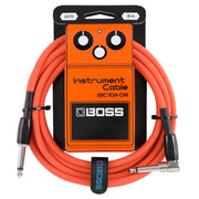 Boss - 10' Orange Right-Angle Instrument Cable #BIC-10A-OR