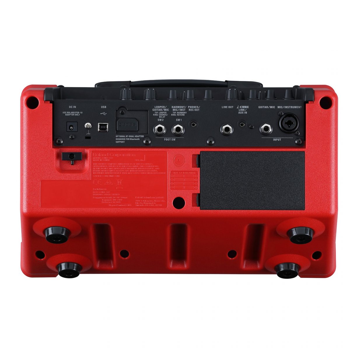 Boss Cube Steet II - Guitar Amplifier - CUBEST2R (red) back
