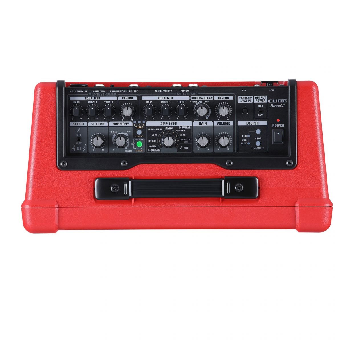 Boss Cube Steet II - Guitar Amplifier - CUBEST2R (red) top