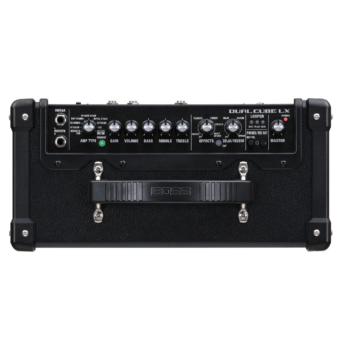 Boss - DUAL CUBE LX - Battery Stereo Guitar Amplifier Top