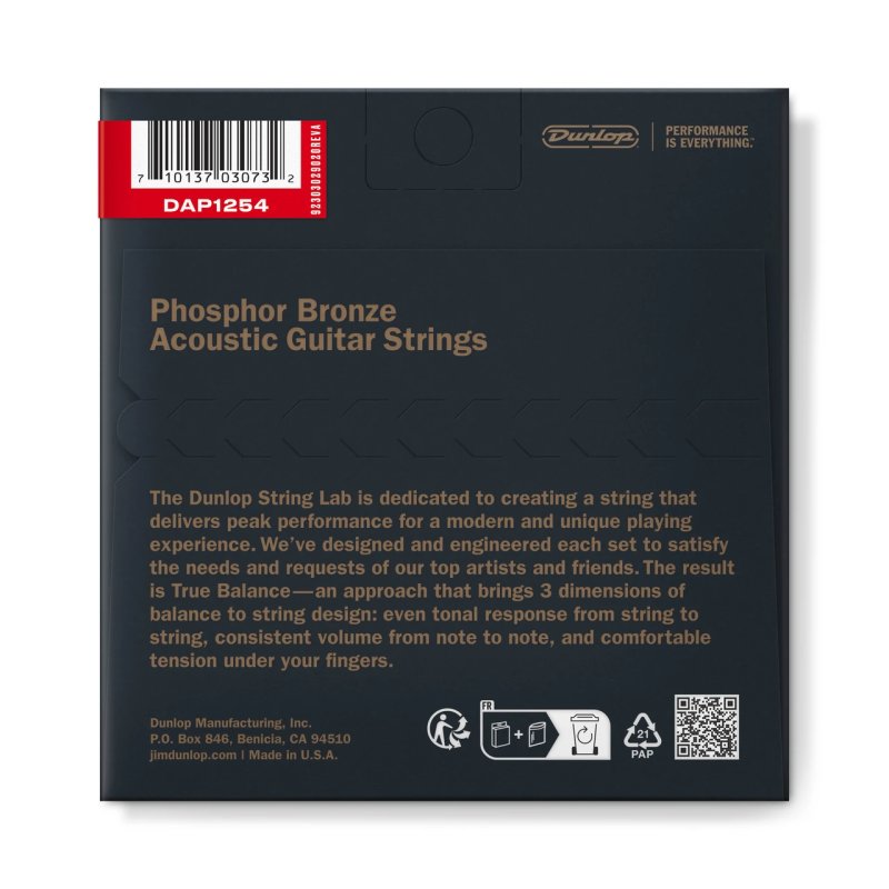 DR - Phosphor Bronze Acoustic Guitar Strings (12-54) #BP25-DAP-12