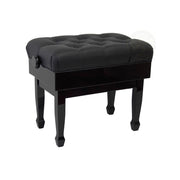 Benchworld - FANTASIA 1G PE Premium Vinyl Adjustable Piano Bench in Polished Ebony