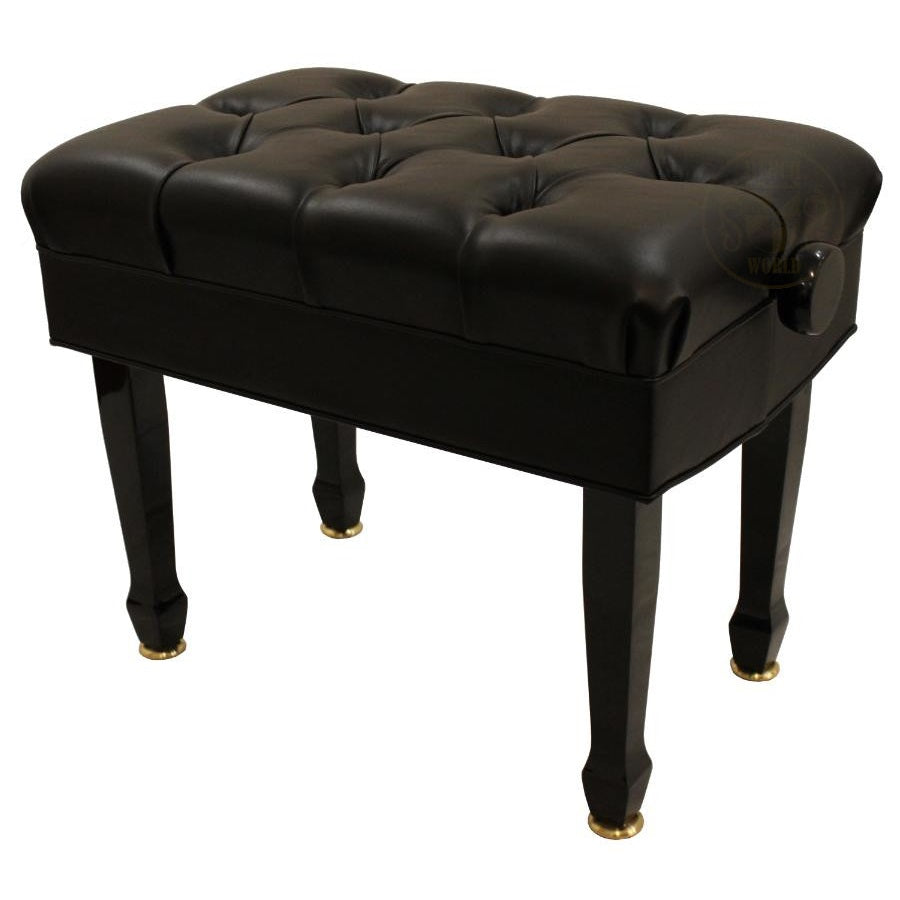 Benchworld - IMPERIAL 1G PE Pneumatic Piano Bench in Polished Ebony