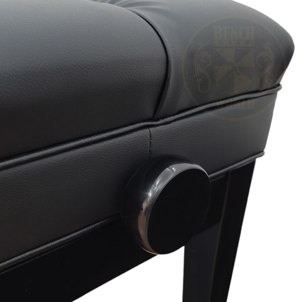 Benchworld - MINUET 1C PE Adjustable Piano Bench in Polished Ebony