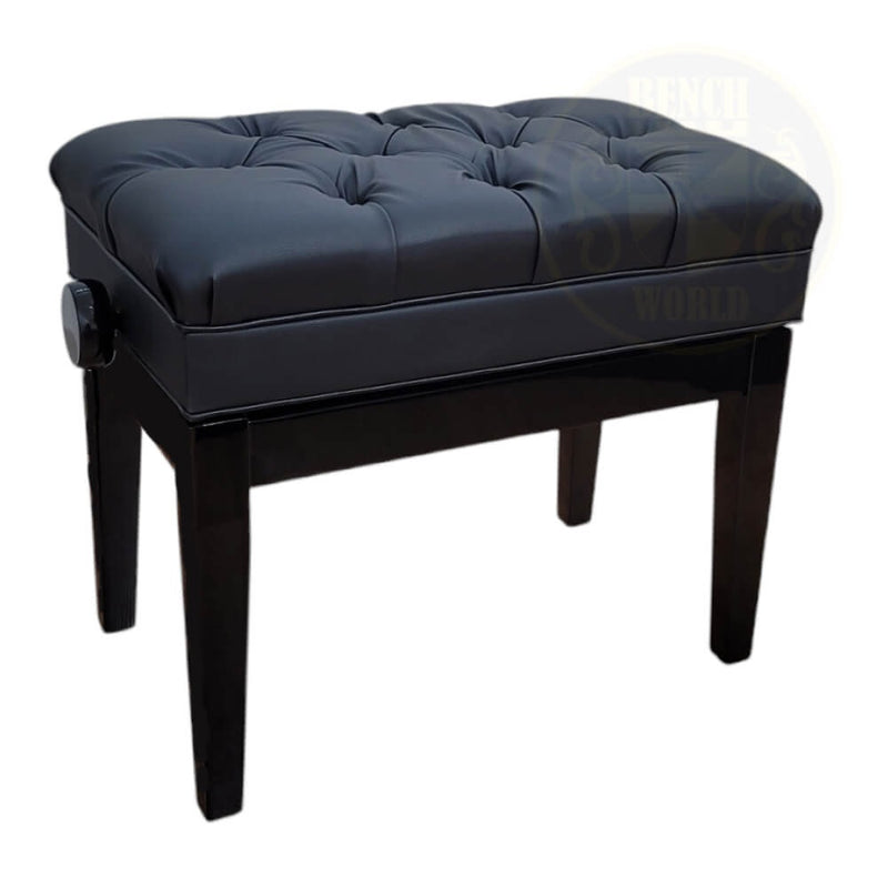 Benchworld - MINUET 1C PE Adjustable Piano Bench in Polished Ebony