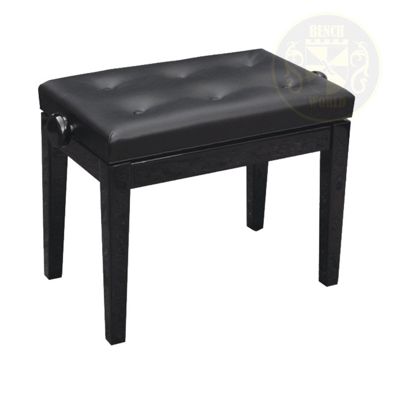 Benchworld - SONATA 1C PE Adjustable Piano Bench in Polished Ebony