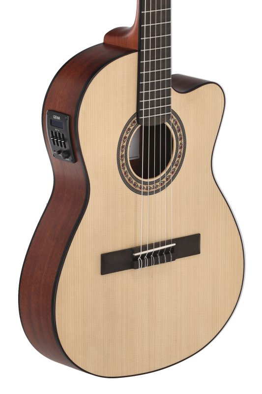 Manuel Rodriguez - Caballero by MR Principio Series Stage Slim Body Electric / Acoustic Guitar, Natural #CA-PM-SE