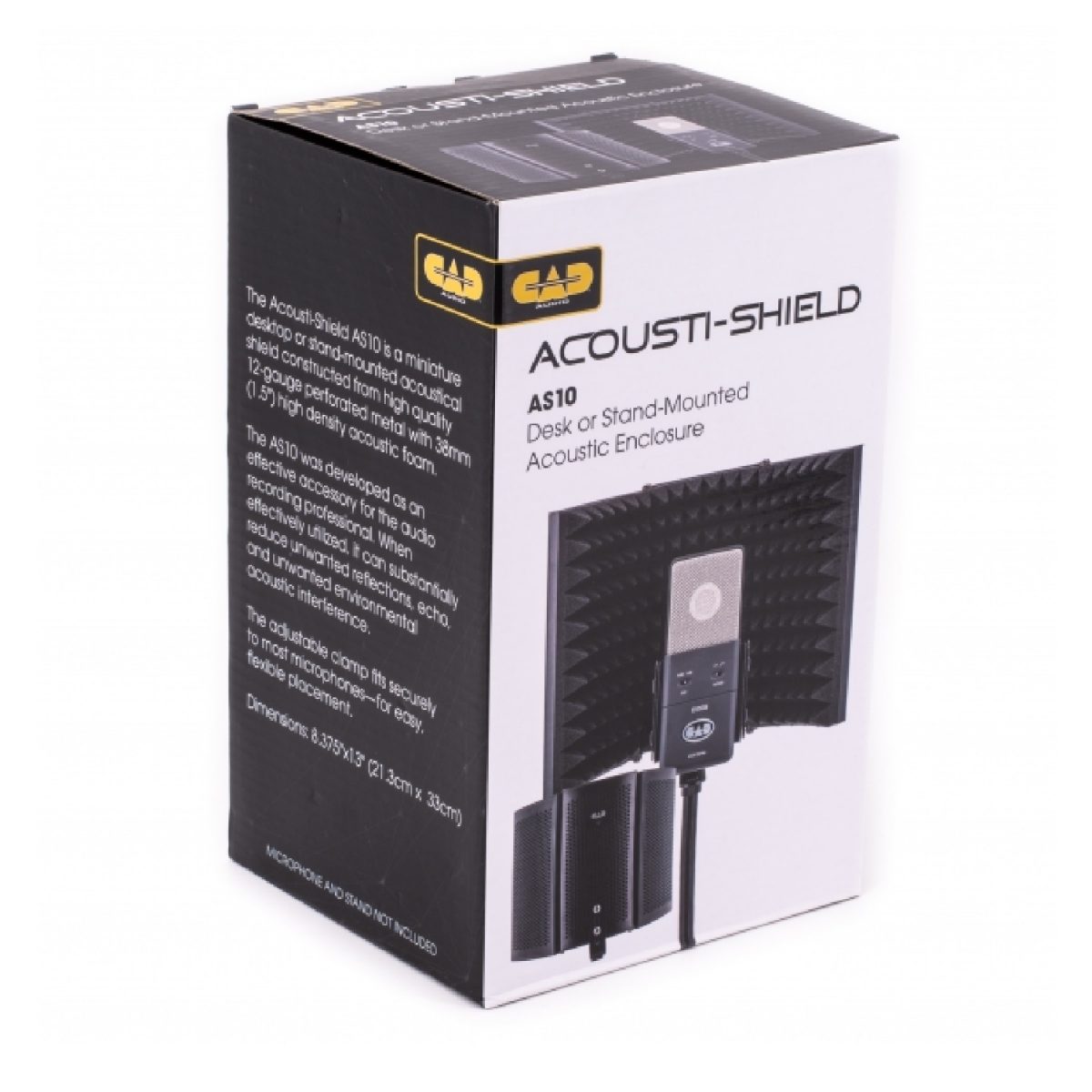 CAD Audio - AS10 Acousti-shield - Desktop Or Stand Mounted Acoustic Enclosure Box