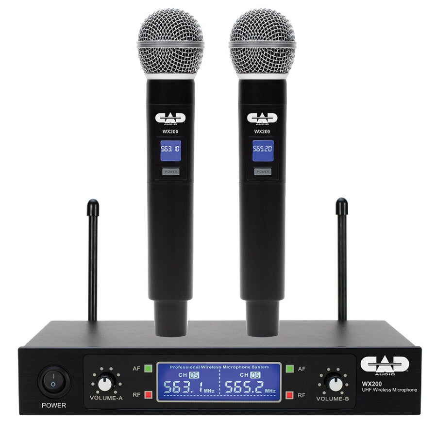 CAD Audio - WX200 UHF Wireless Dual Handheld Microphone System