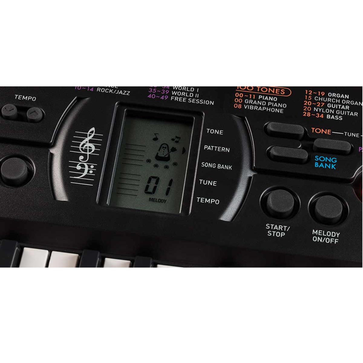 Casio SA76 screen