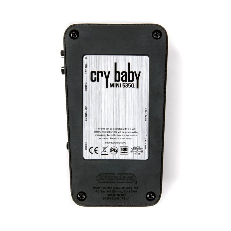 Dunlop - Mini Wah Guitar Effects Pedal #CBM535Q