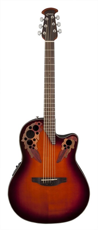 Ovation - Celebrity Elite Mid-Depth Cutaway, 2-Tone Sunburst #CE44-1