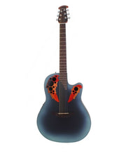 Ovation - Celebrity Elite Mid-Depth Acoustic-Electric Guitar - Reverse Blue Burst #CE44-RBB
