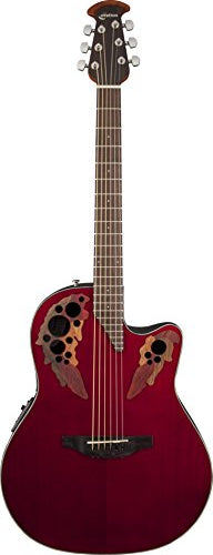 Ovation - Celebrity Elite Mid-Depth Cutaway, Ruby Red #CE44-RR