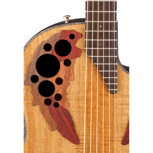Ovation - Celebrity Elite Plus Mid-Depth Cutaway, Figured Koa #CE44P-FKOA