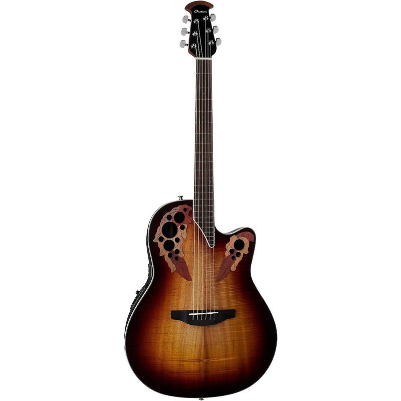 Ovation - Celebrity Elite Plus Super Shallow Acoustic-Electric Guitar, Koa Burst #CE48P-KOAB
