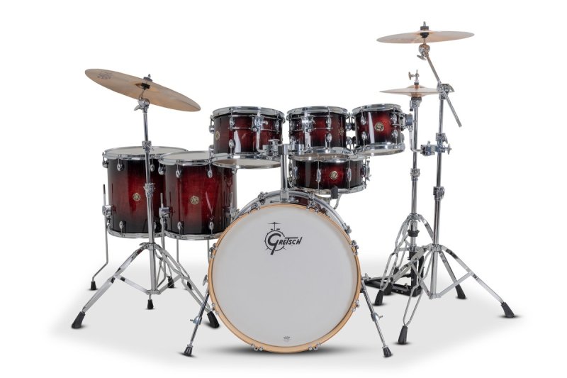 Gretsch - Catalina Maple 7-piece Shell Pack, Deep Cherry Burst #CM2-E627-DCB