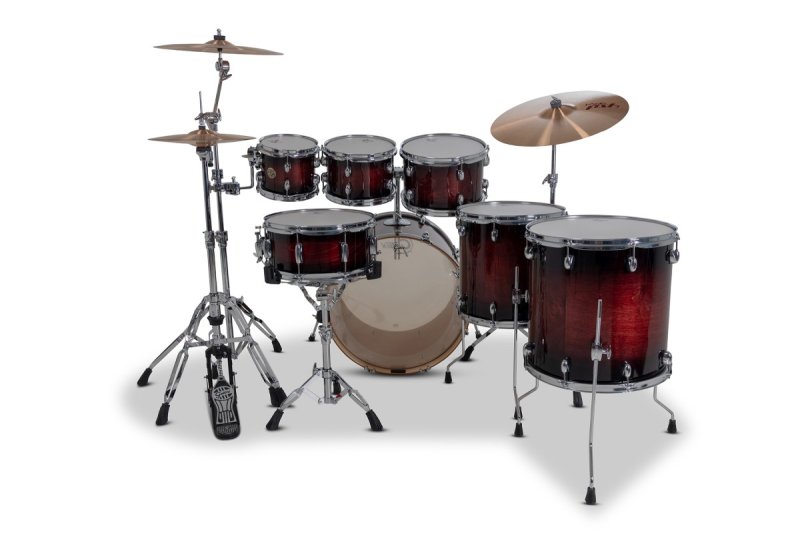 Gretsch - Catalina Maple 7-piece Shell Pack, Deep Cherry Burst #CM2-E627-DCB
