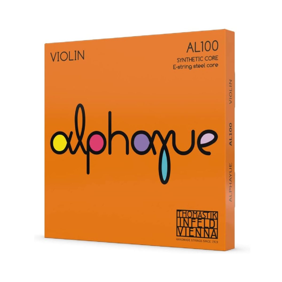 Thomastik-Infeld - 4/4 Violin Alphayue Synthetic Core Strings (Carbon Steel E-string) - AL100