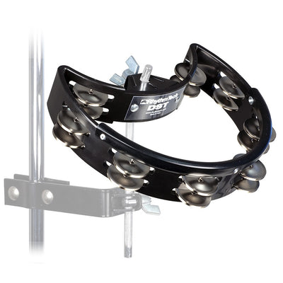 Rhythm Tech - Black Drum Set Tambourine with Nickel Jingles DST10-U