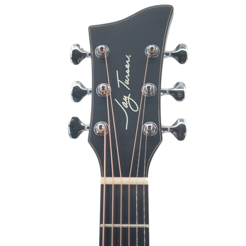 Jay Turser - JTA54F-LX Full-Size Folk HPL Acoustic Guitar - Quilted Satin Black