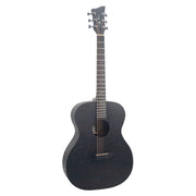 Jay Turser - JTA54F-LX Full-Size Folk HPL Acoustic Guitar - Quilted Satin Black