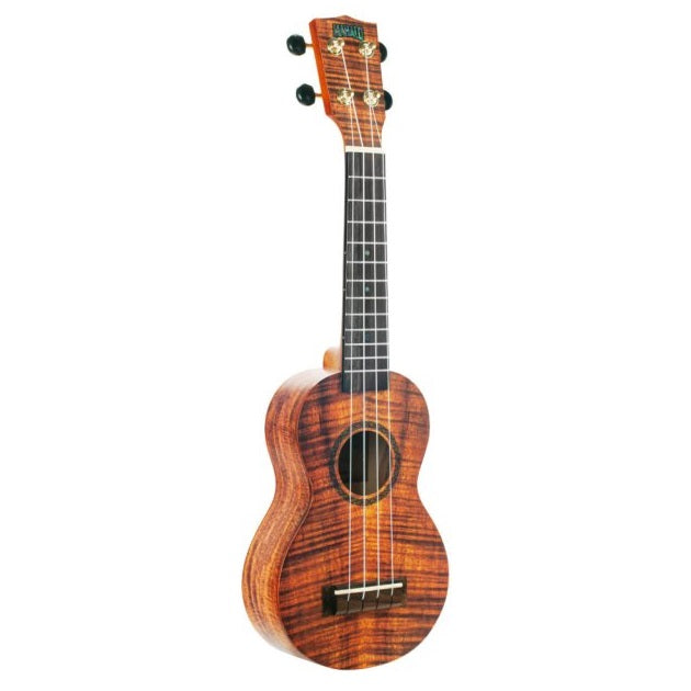 Mahalo - Artist Elite Soprano Ukulele - Photo Flame Koa #MA1KA