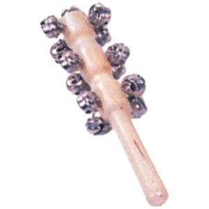 Mano Percussion - 10 Bells Sleigh Bell Stick #JBS13