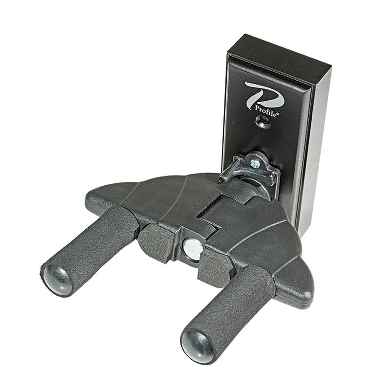 Profile - PR-G85B AutoClamp Wall Mount Guitar Hanger - Black Wood