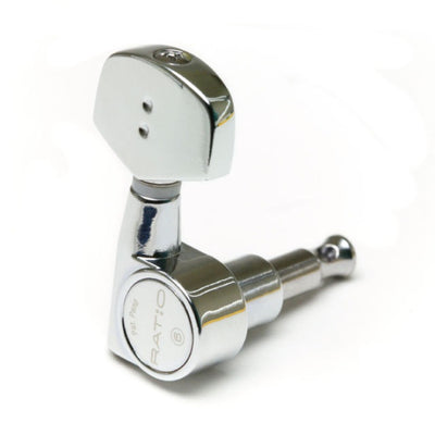 Graph Tech - Ratio Tuned Electric Machine Heads 3+3 Contemporary Chrome 2 Pin #PRN-2311-C0