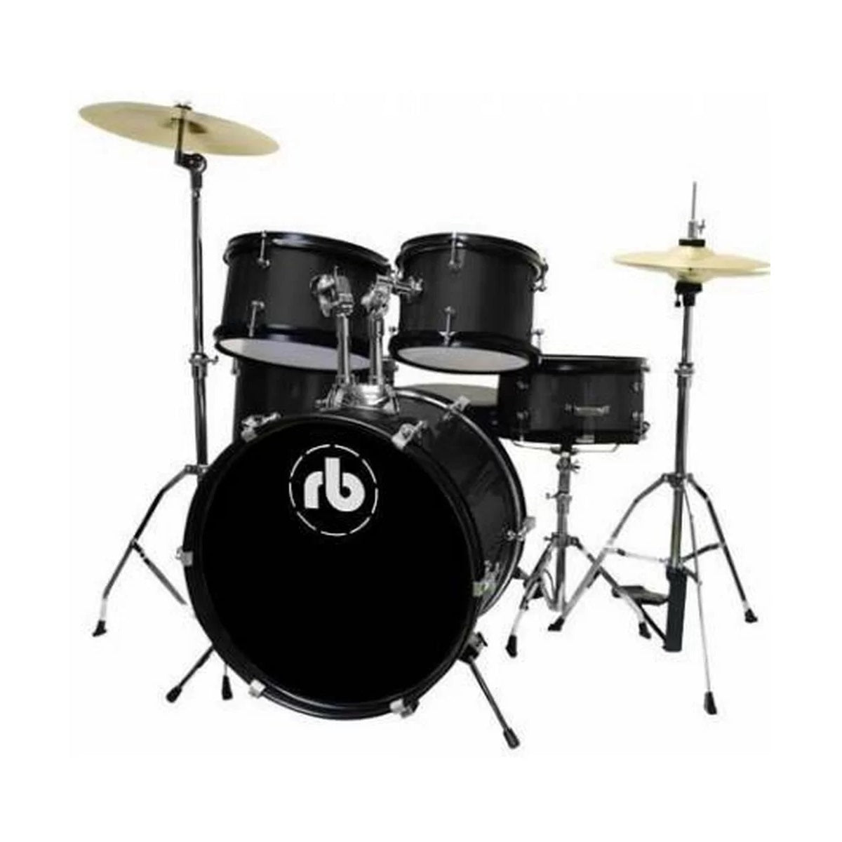 RB Percussion - 5 Pieces Junior Drum Sparkle Black - RB-JR5-SBK