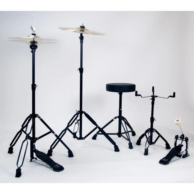 Westbury - 5-Piece Stage Drumset 400 Series with 22" Bass Drum & Throne - Black Woodgrain #W475TC-BWG